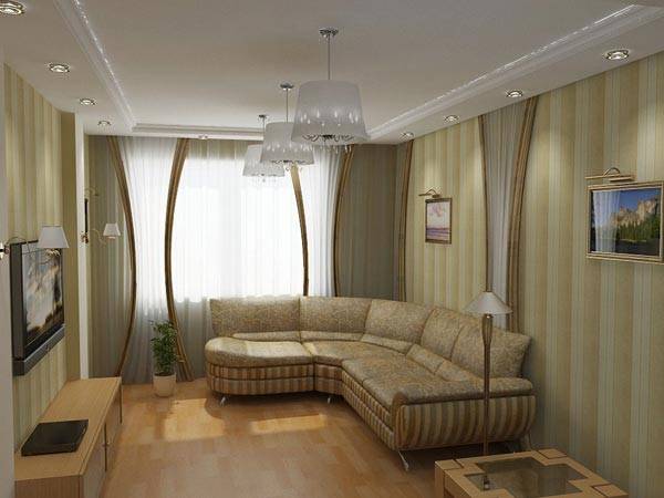 Дизайн гостиной с угловым диваном - стильное решение
