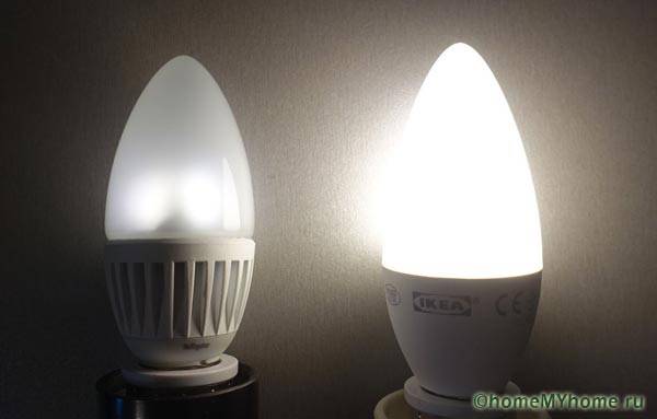 Регулировка яркости светодиодной лампы