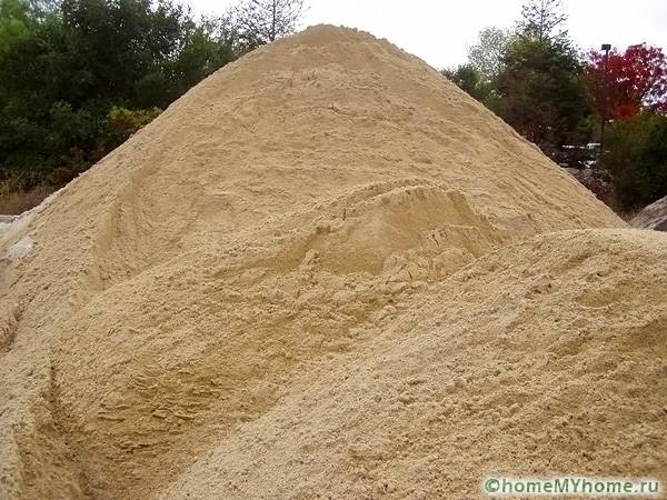 Для строительных работ подходит определенный тип песка
