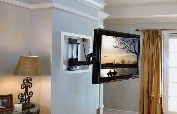 Выдвижные и поворотные кронштейны для телевизора на стену