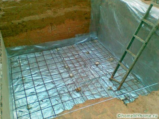 Основание готово к заливке бетонным составом