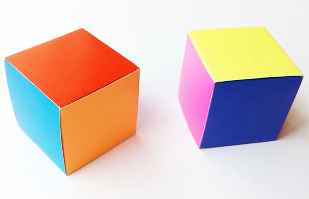 Оригами СМЕШНЫЕ КУБИКИ из бумаги меняют лицо