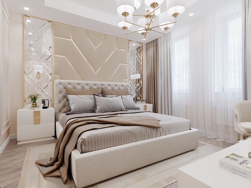 Дизайн современной спальни в светлых тонах с фото-примерами Дизайн .
