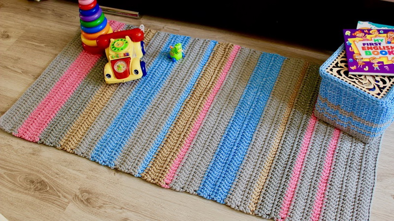 Интересные способы вязания ковриков крючком